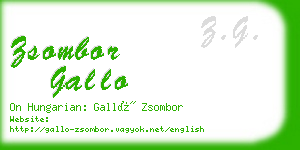 zsombor gallo business card