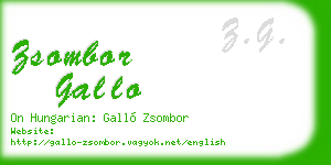 zsombor gallo business card